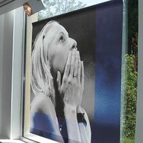 双面窗帘布喷绘