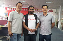 Saudi Arabia customer visited our factory  and signed orders about Pvc Forex Board projects on June month