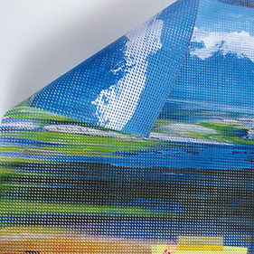 Double sides mesh banner