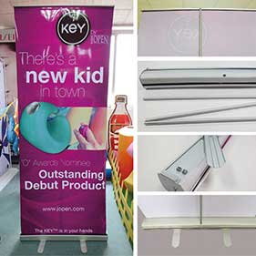 Total aluminum alloy roll up banner
