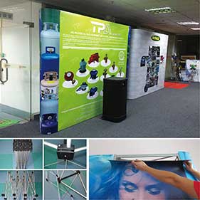 Aluminum magnetic pop up display