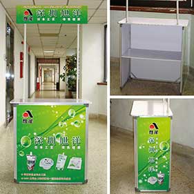 Aluminum frame Promotion Table