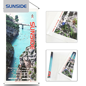 High-brightness outdoor printed knife-scraper exterior light fabric solution